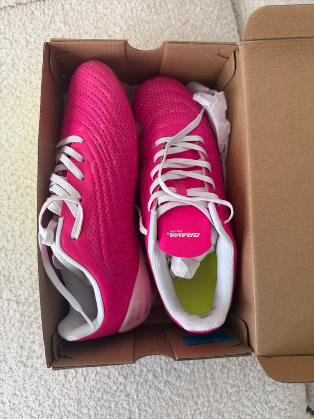 Women's Pink Athletic Lace-Up Spikes